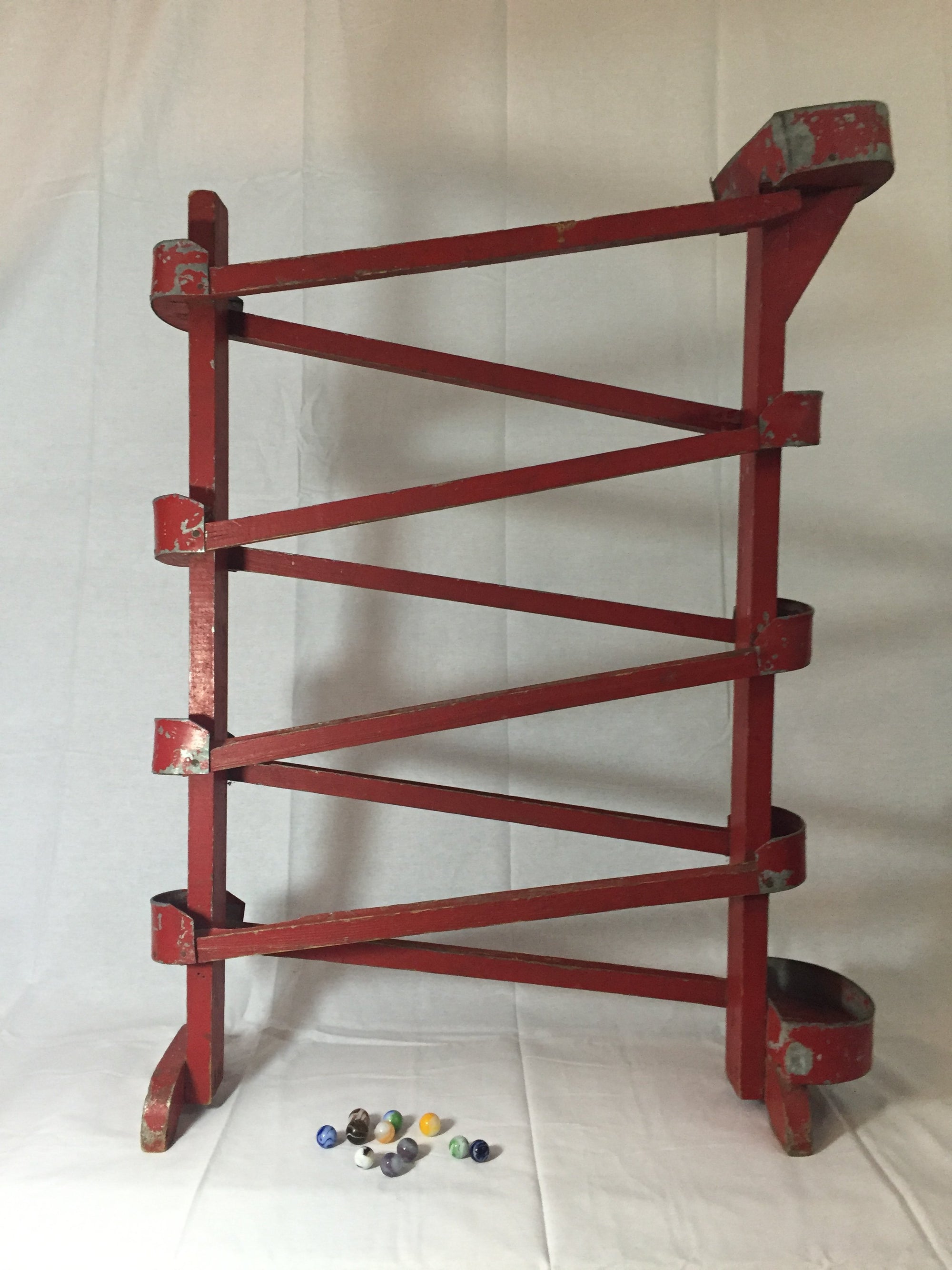 Folk Art Marble Run Salvage-Garden