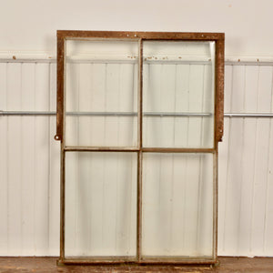 Four Pane Steel Frame Window Salvage-Garden
