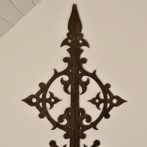 Gothic Revival Cast Iron Cross - Salvage-Garden