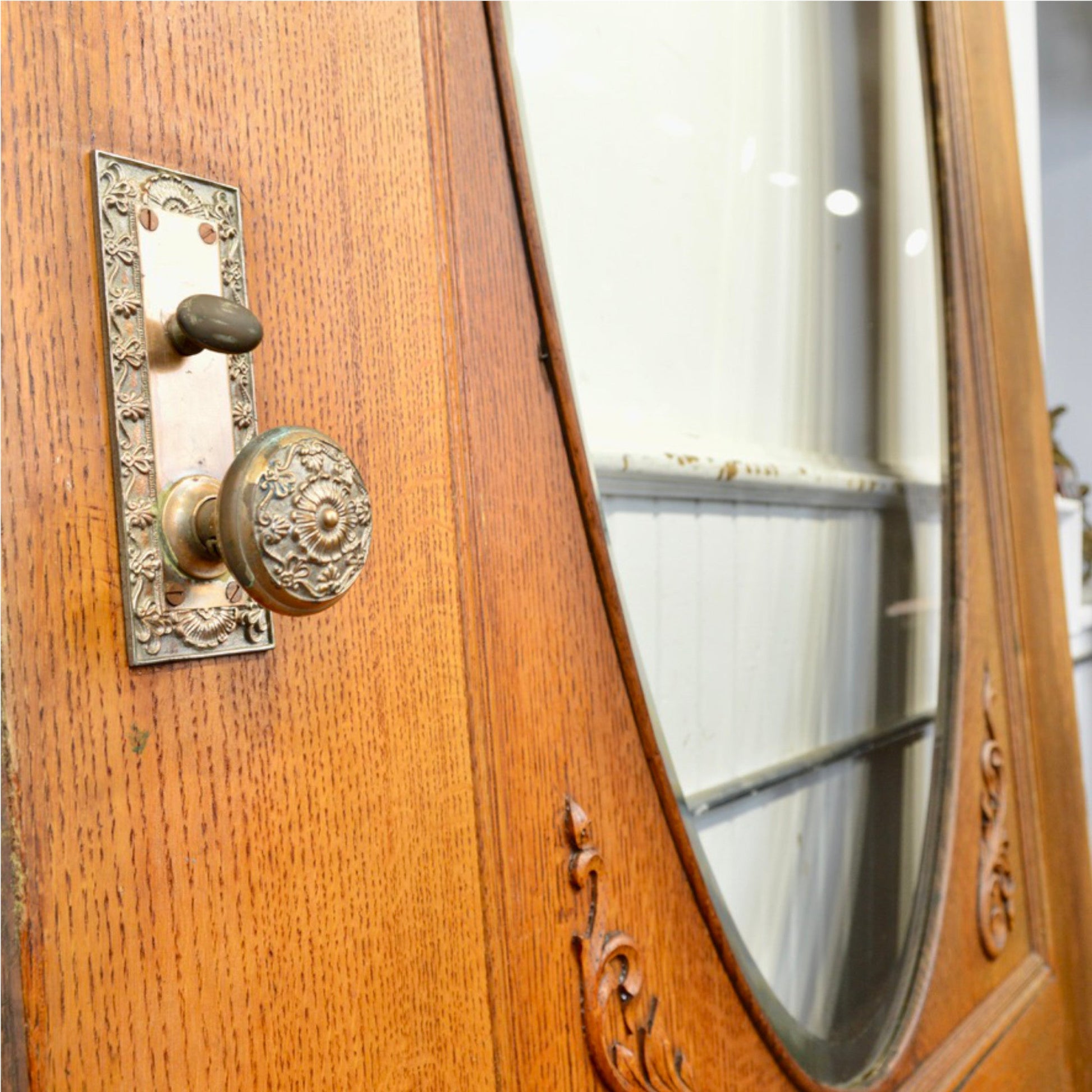 Grand Antique Entry Door - Salvage-Garden