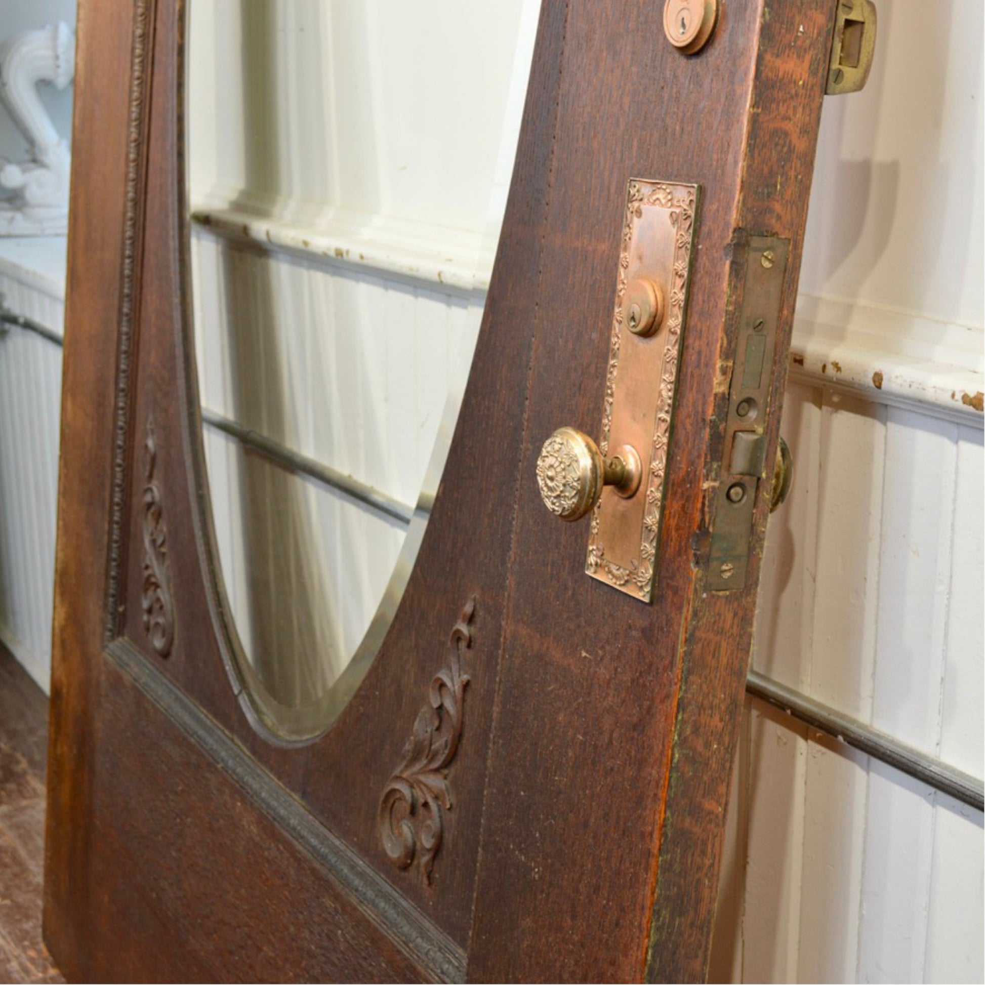 Grand Antique Entry Door - Salvage-Garden