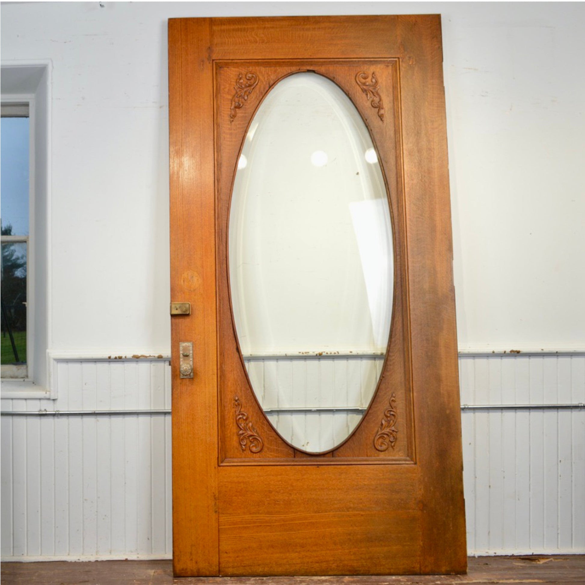 Grand Antique Entry Door - Salvage-Garden