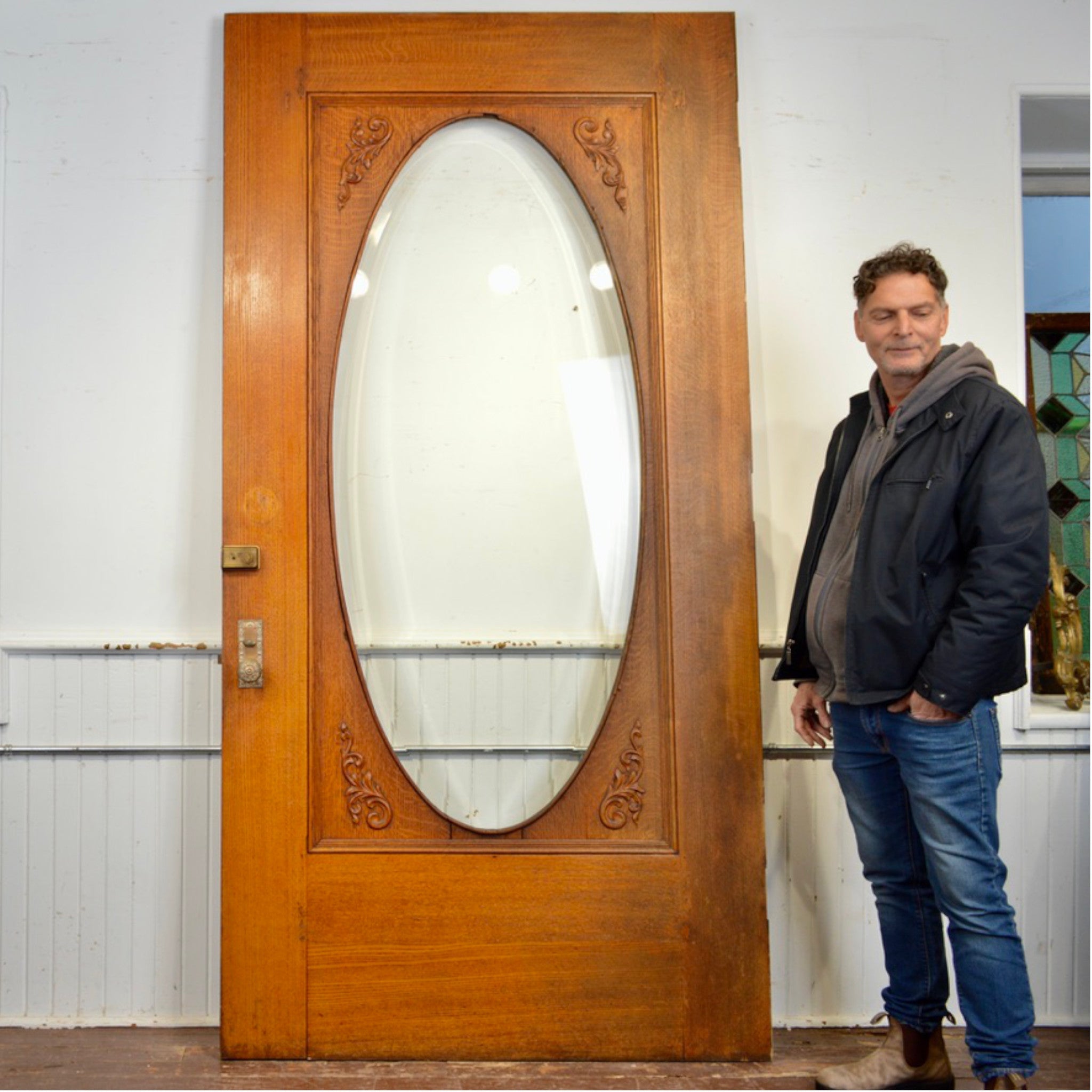 Grand Antique Entry Door - Salvage-Garden