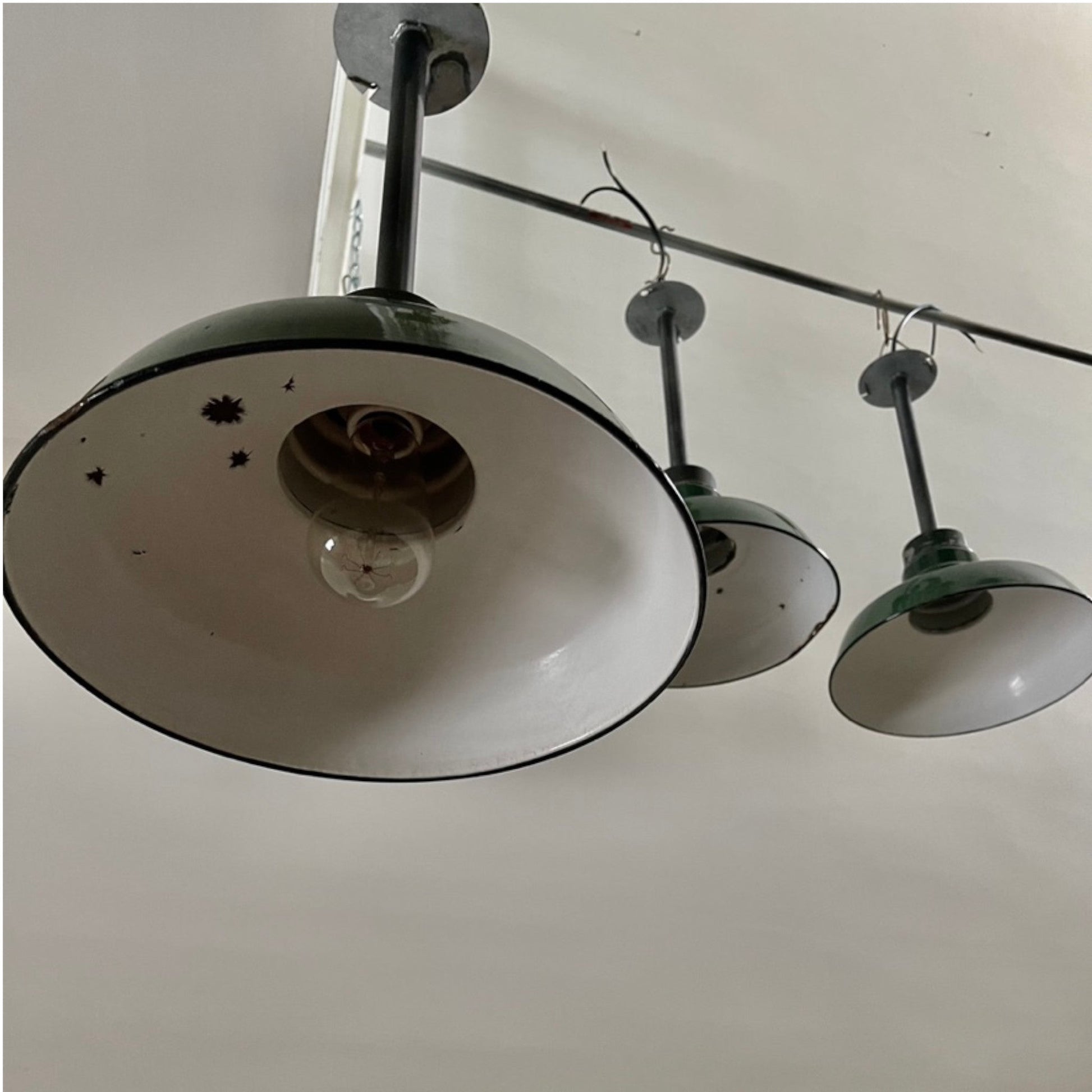 Industrial Pendant Lights, Set of 4 - Salvage-Garden