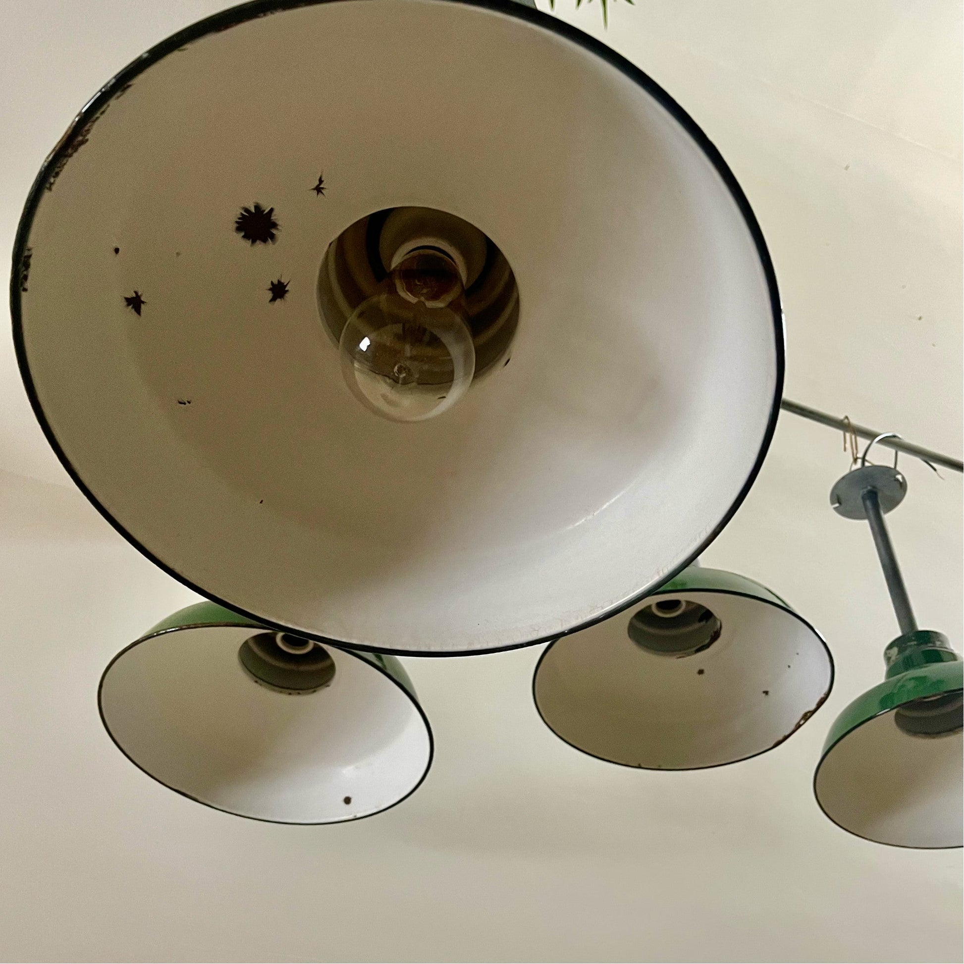 Industrial Pendant Lights, Set of 4 - Salvage-Garden