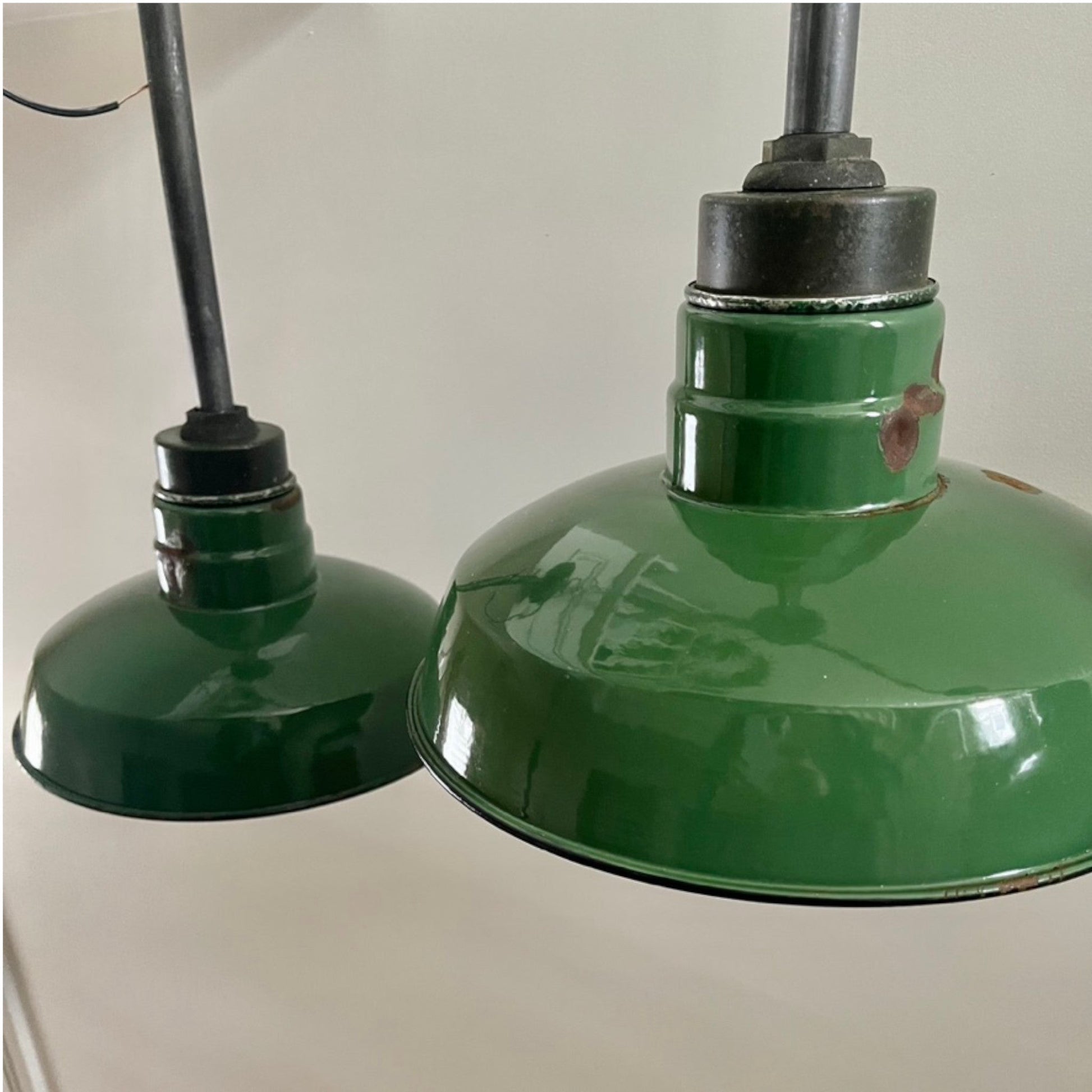 Industrial Pendant Lights, Set of 4 - Salvage-Garden