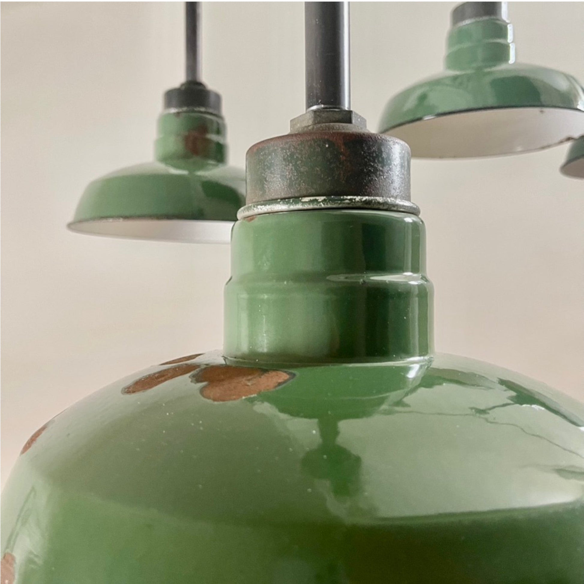 Industrial Pendant Lights, Set of 4 - Salvage-Garden