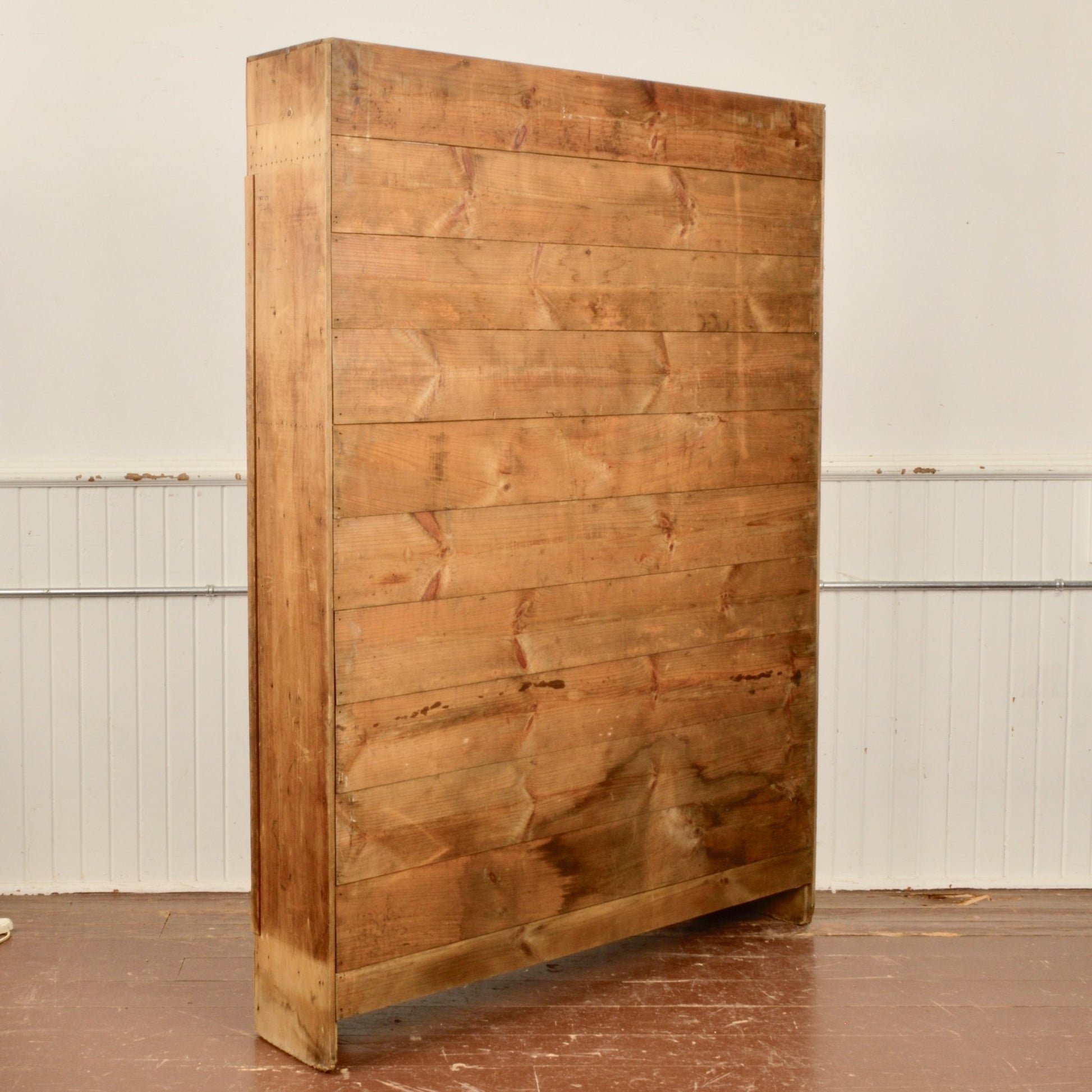 Industrial Pine Cubby Shelf - Salvage-Garden