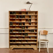 Industrial Pine Cubby Shelf - Salvage-Garden