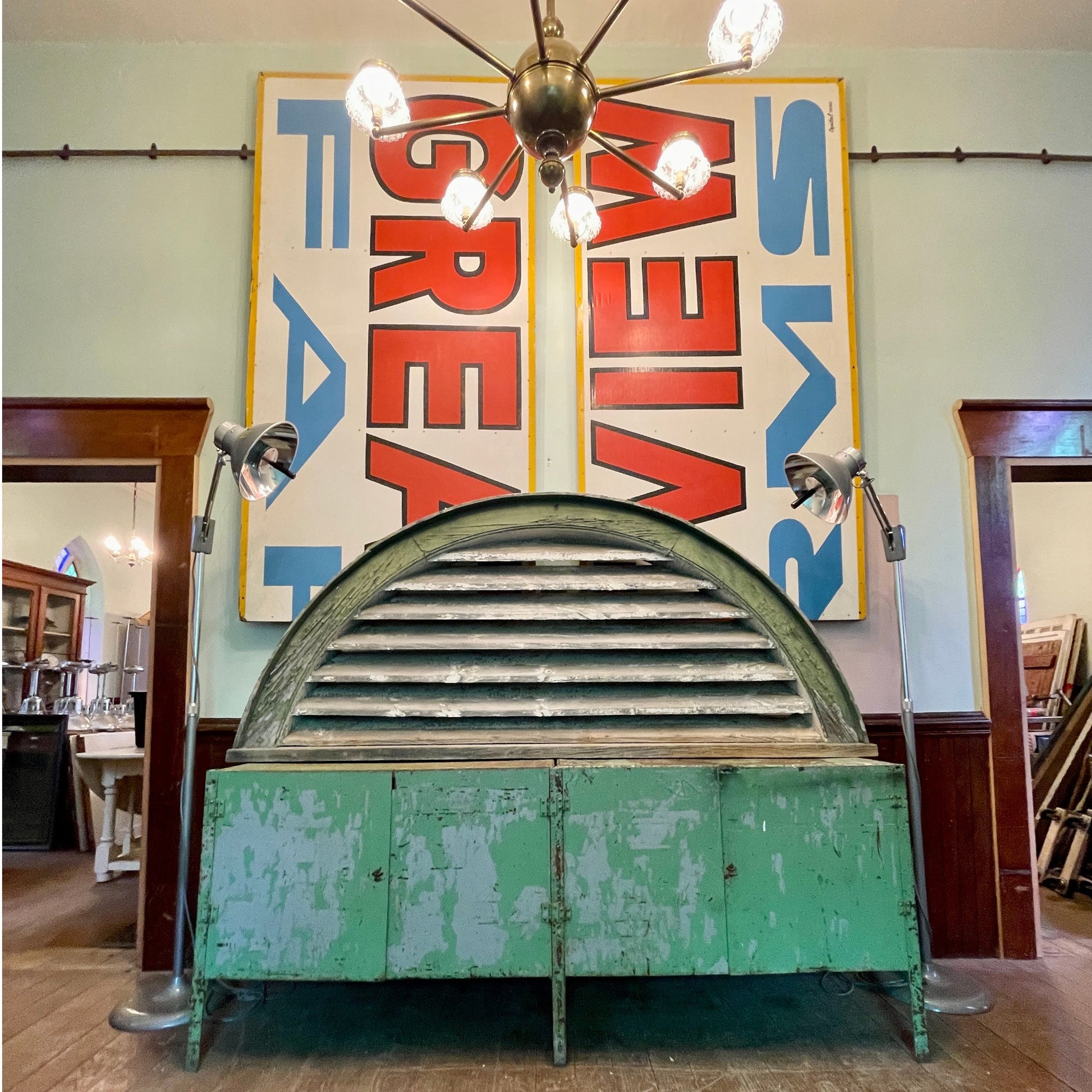 Large Antique Barn Vent - Salvage-Garden