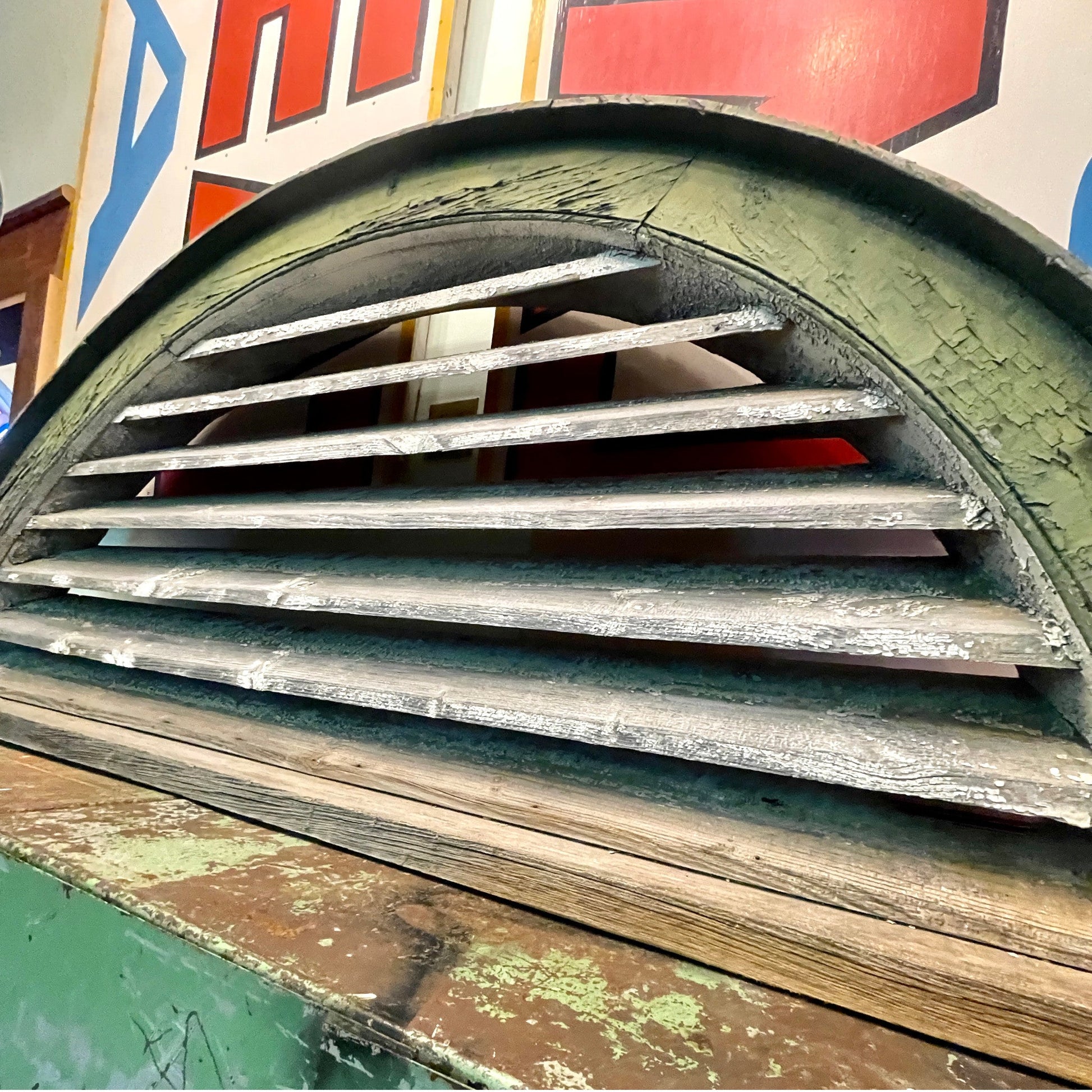 Large Antique Barn Vent - Salvage-Garden