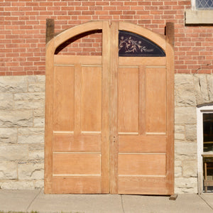Large Arched Pocket Doors - Salvage-Garden