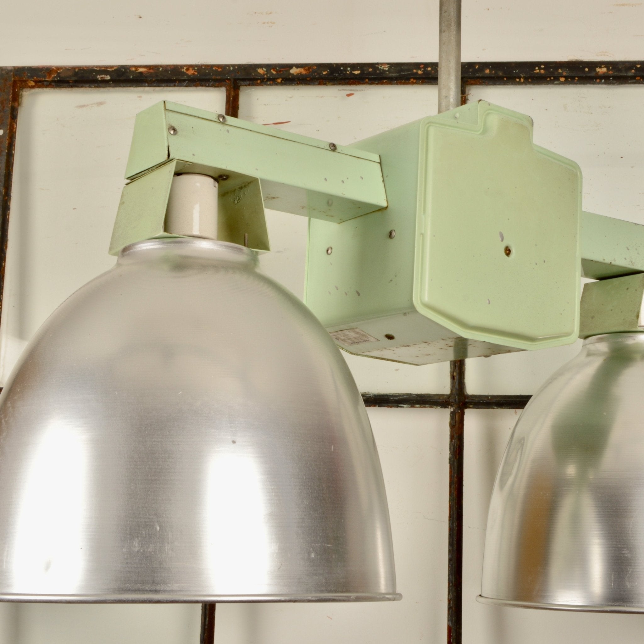 Large Double Pendant Industrial Lights - Salvage-Garden