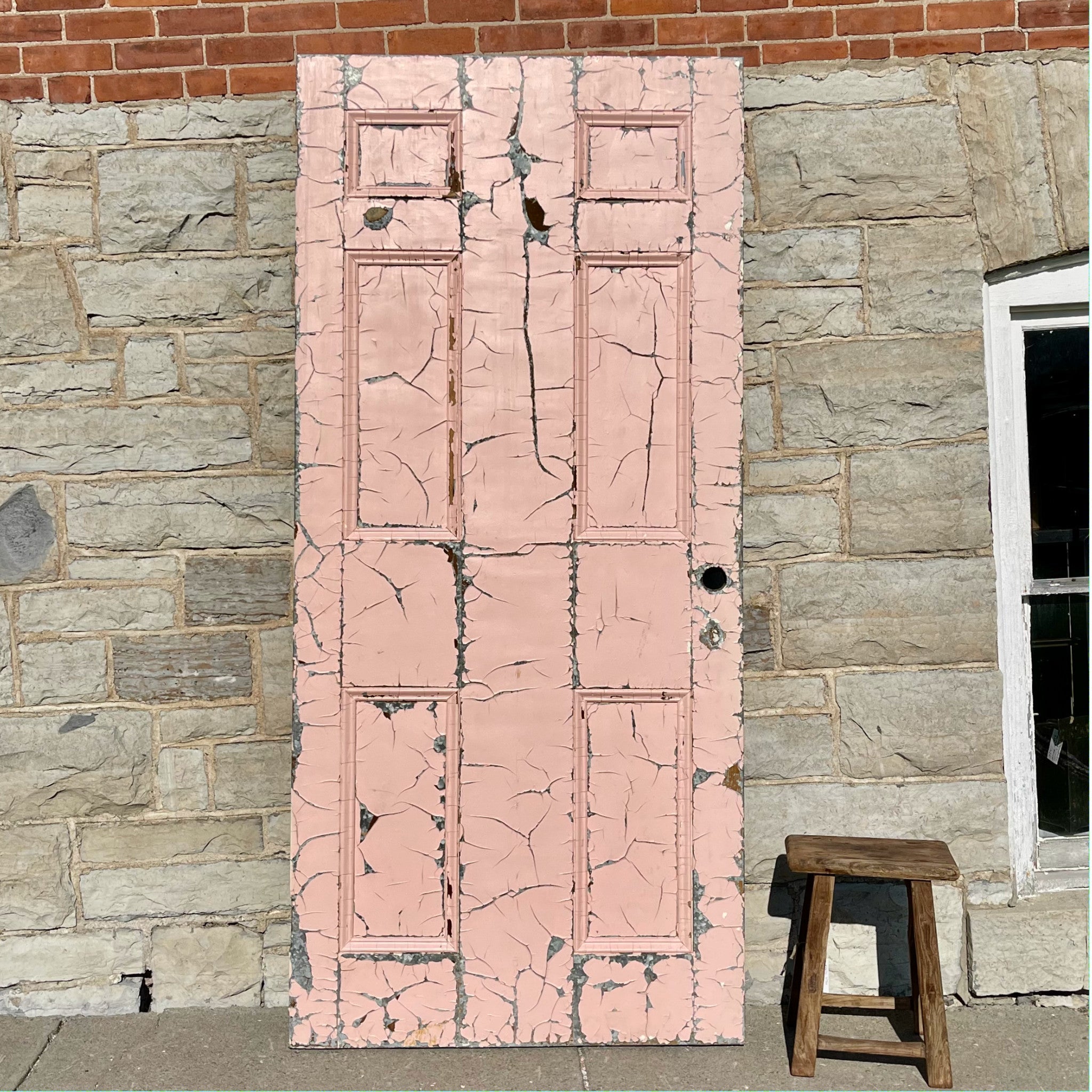 Large Industrial Metal Clad Door - Salvage-Garden