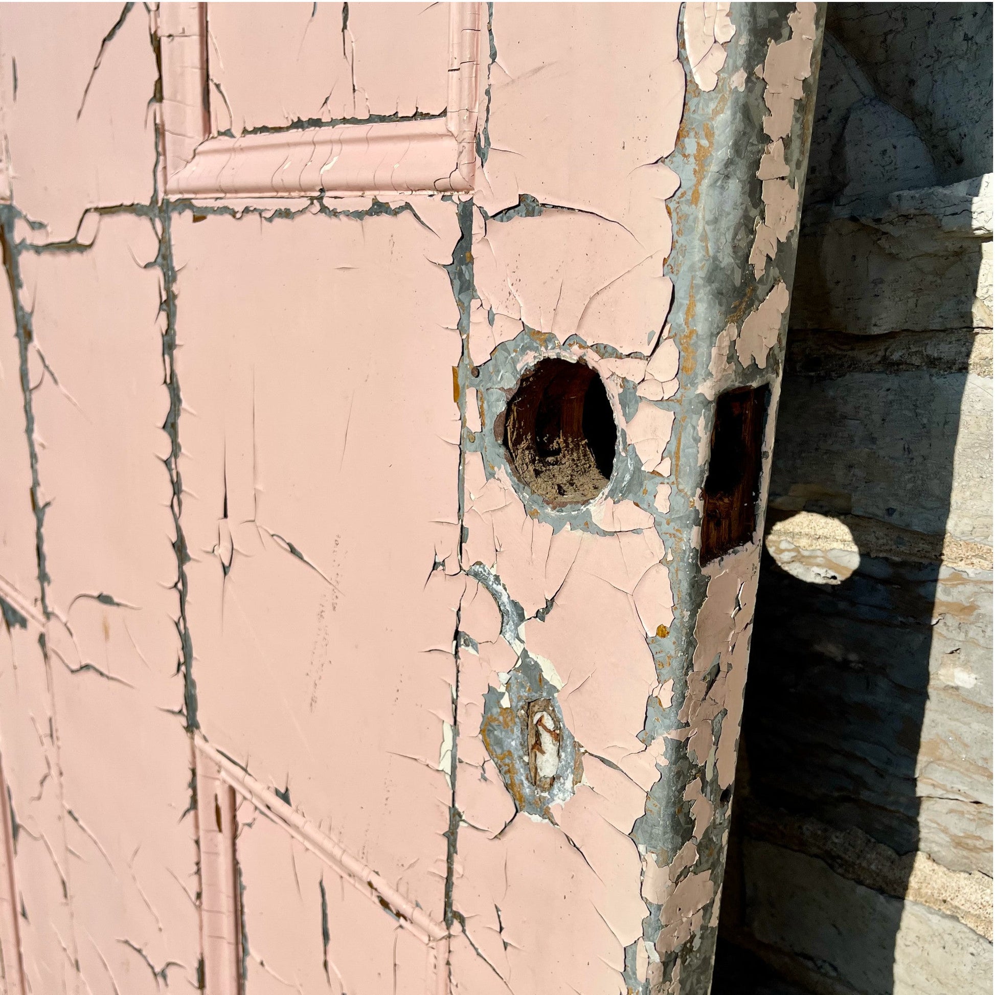 Large Industrial Metal Clad Door - Salvage-Garden