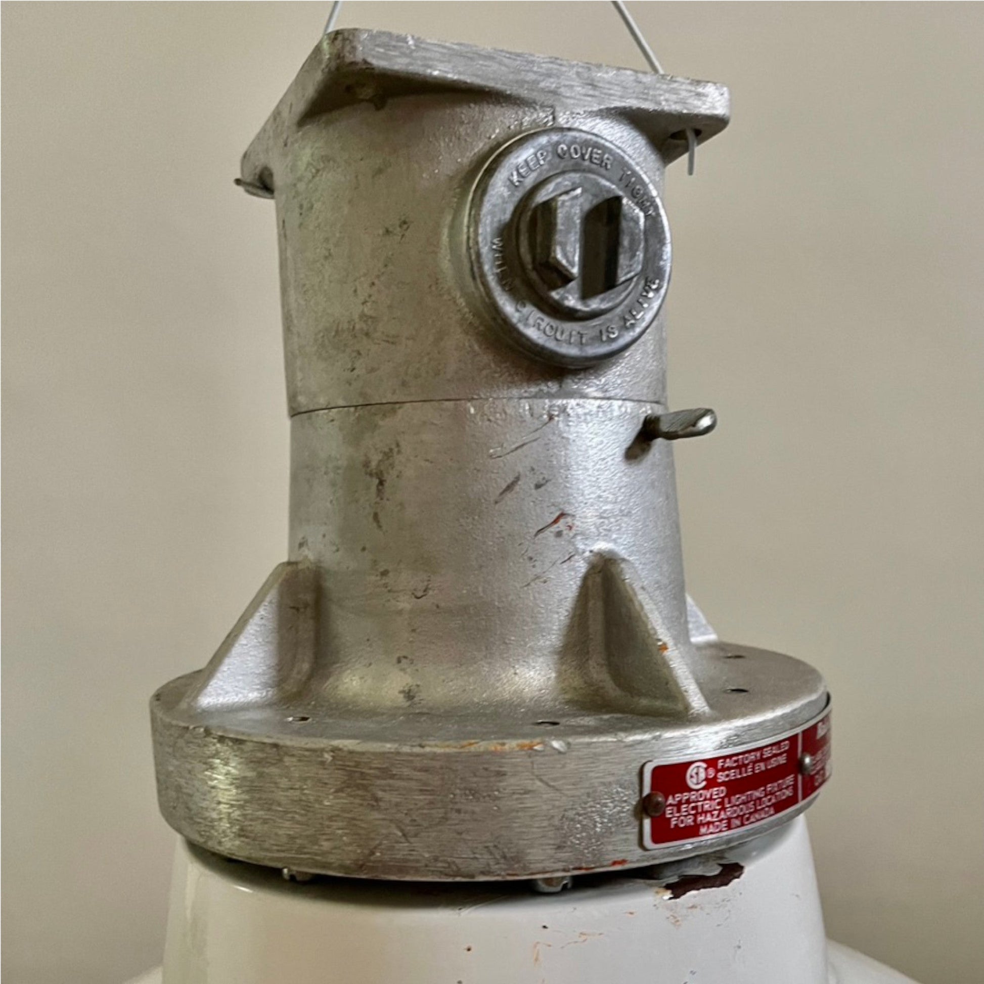 Large Industrial Vapour Proof Lights - Salvage-Garden