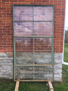 Large Steel Frame Windows Salvage-Garden