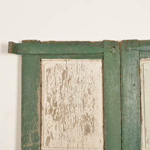 Late 18th Century Wood Shutters Original Strap Hinges Salvage-Garden