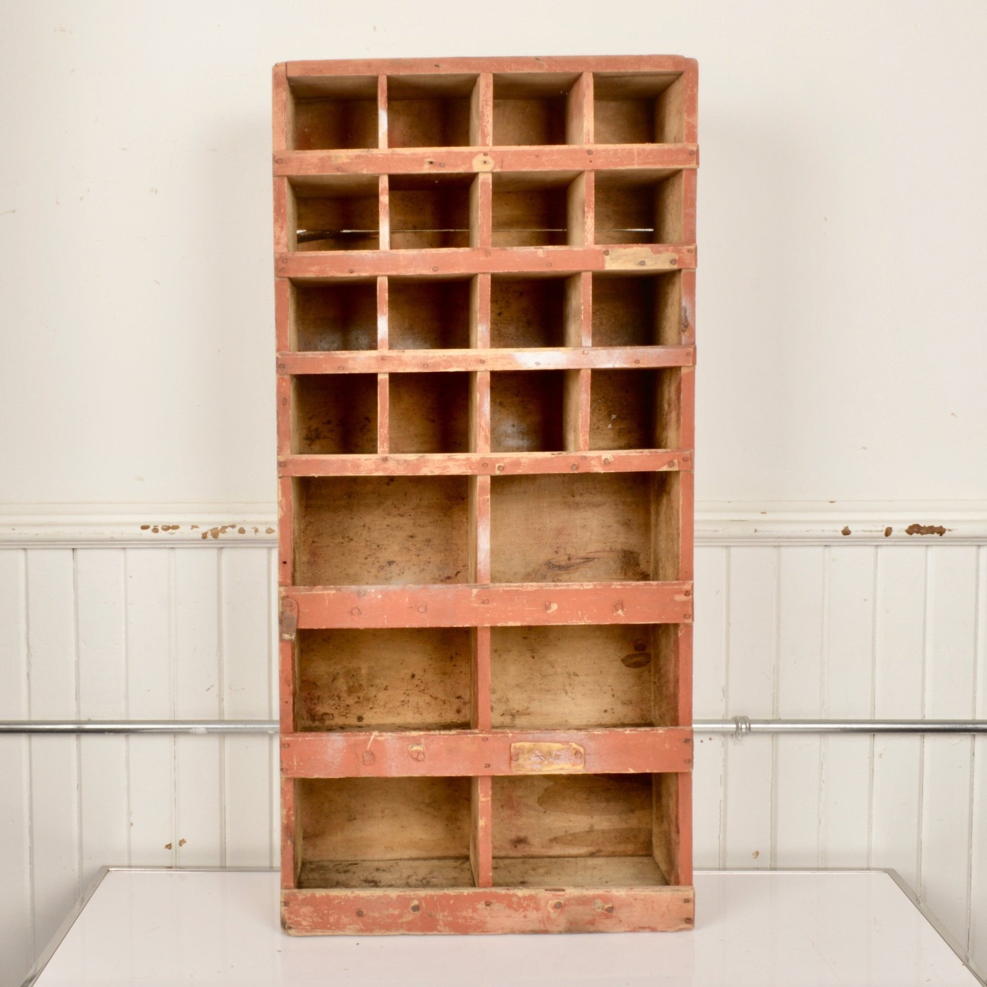 Late 19th Century Bolt Bin In Original Paint - Salvage-Garden