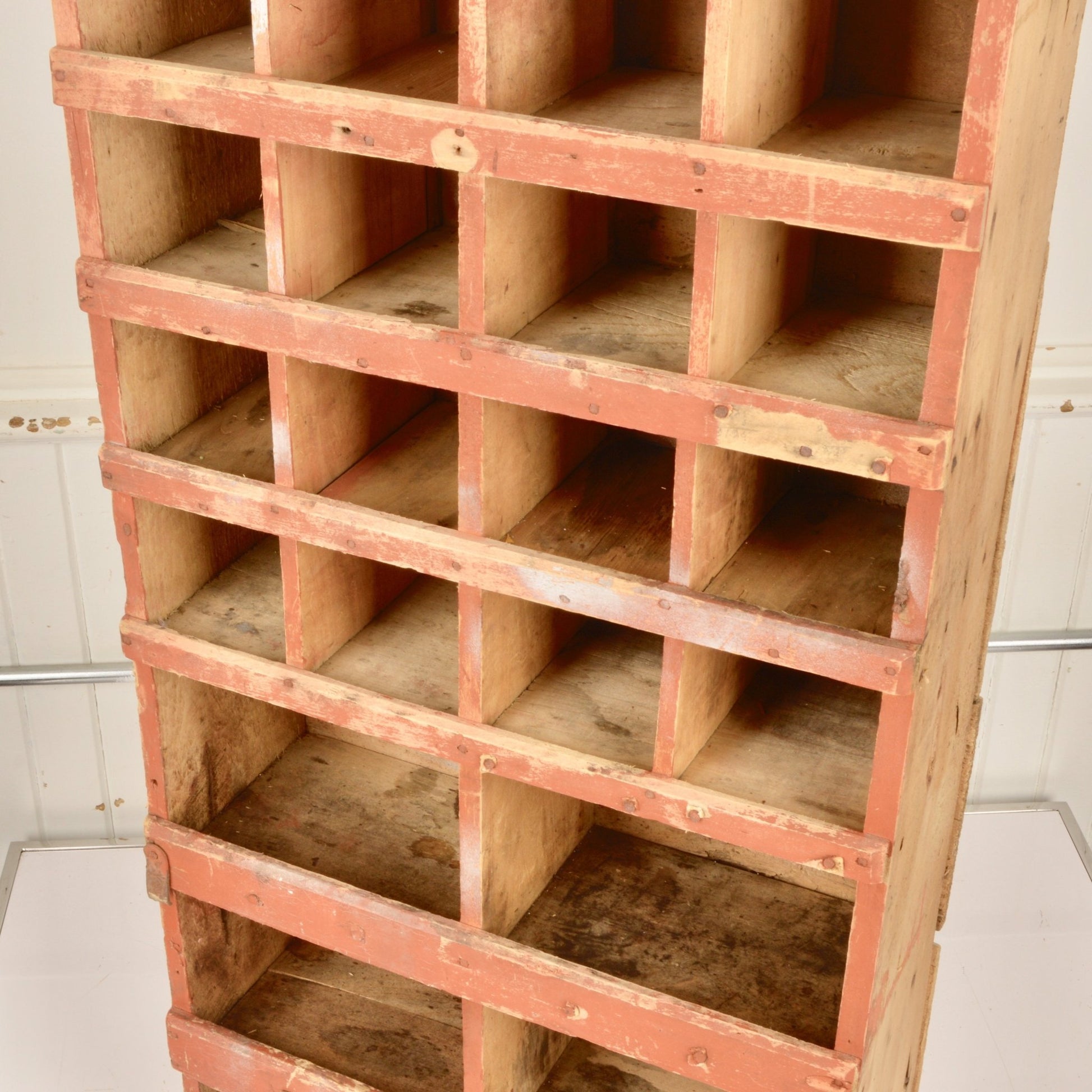 Late 19th Century Bolt Bin In Original Paint - Salvage-Garden