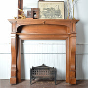 Late 19th Century Walnut Fireplace Surround - Salvage-Garden