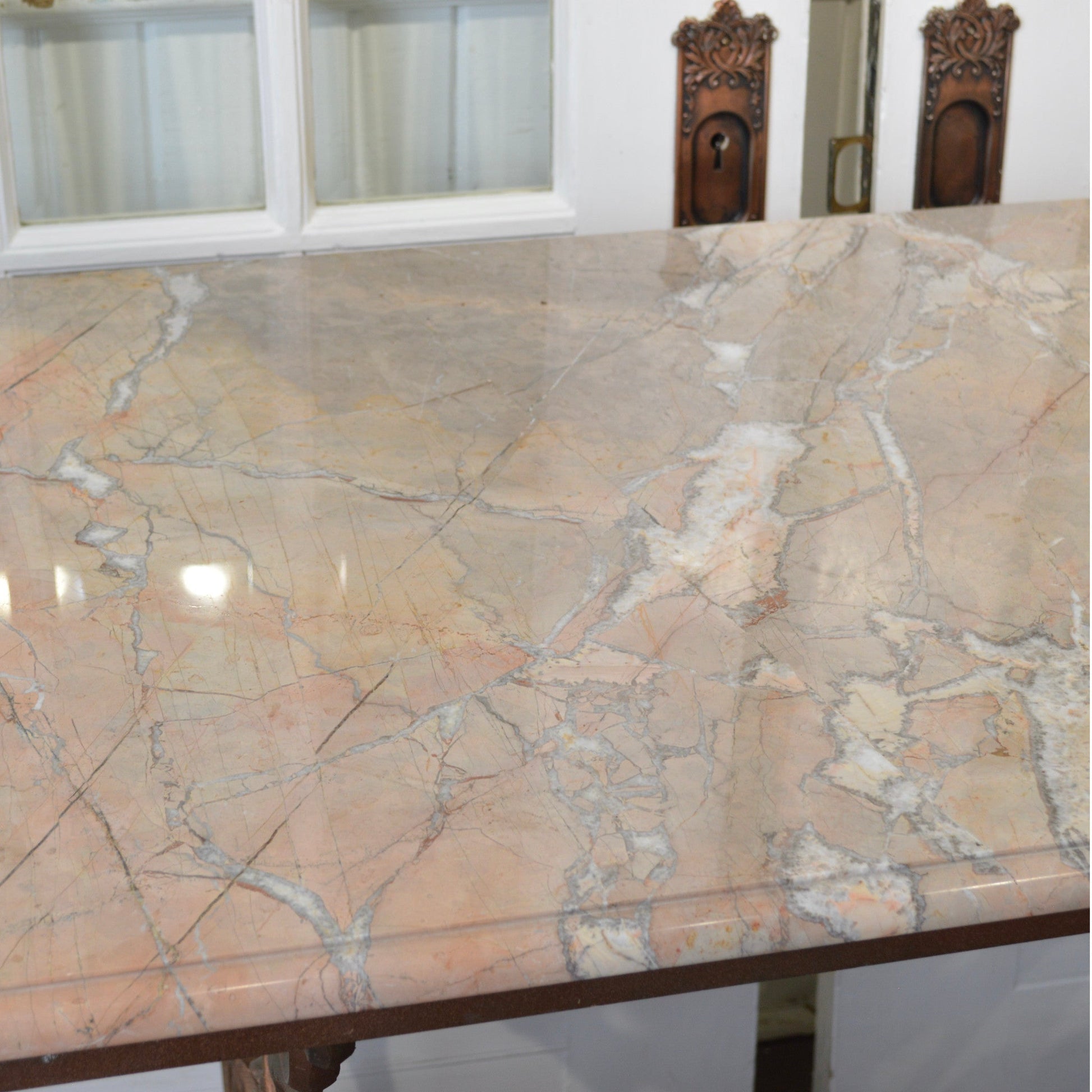 Marble Top Console Table - Salvage-Garden