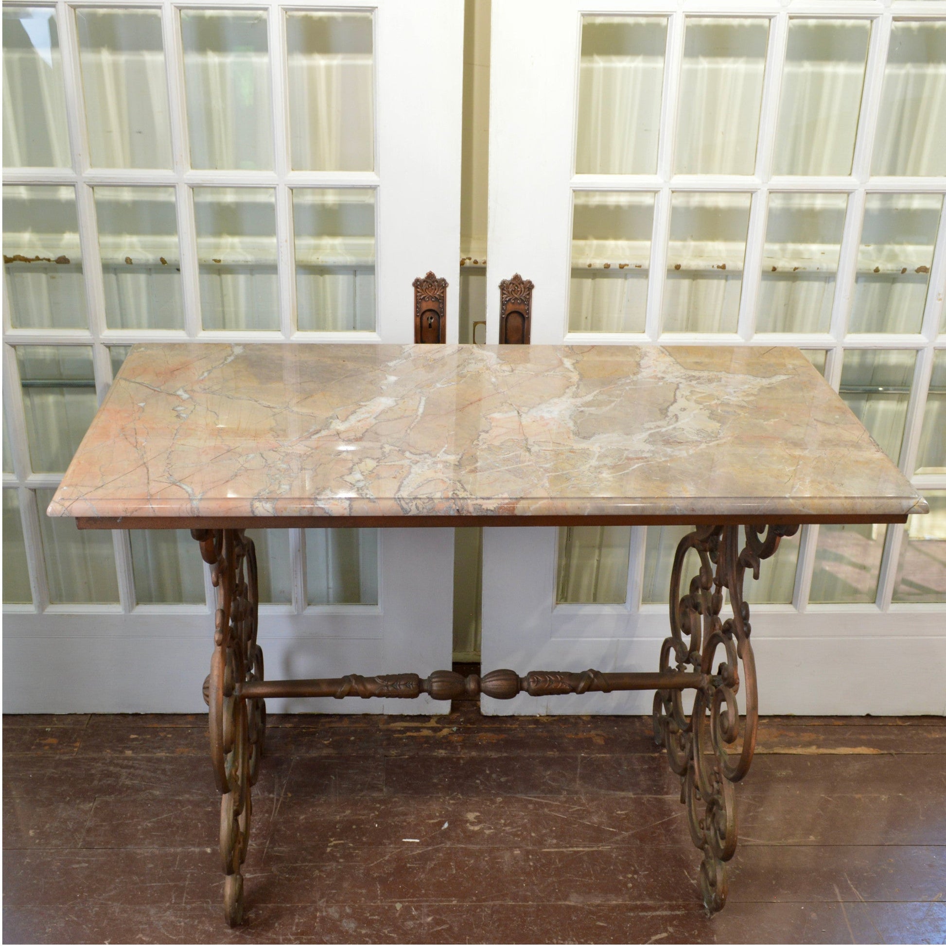 Marble Top Console Table - Salvage-Garden