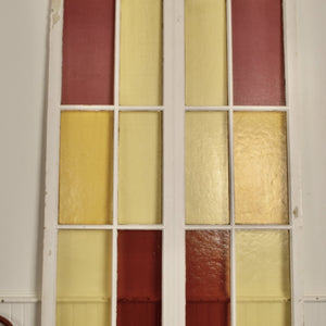 Massive Coloured Glass Windows from a 1914 Stone Church - Salvage-Garden