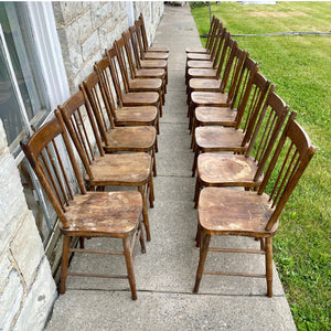 Meeting House Chairs Set of 20 - Salvage-Garden