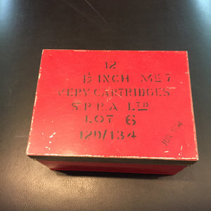 Military Cartridge Tin Box c. 1954 Salvage-Garden