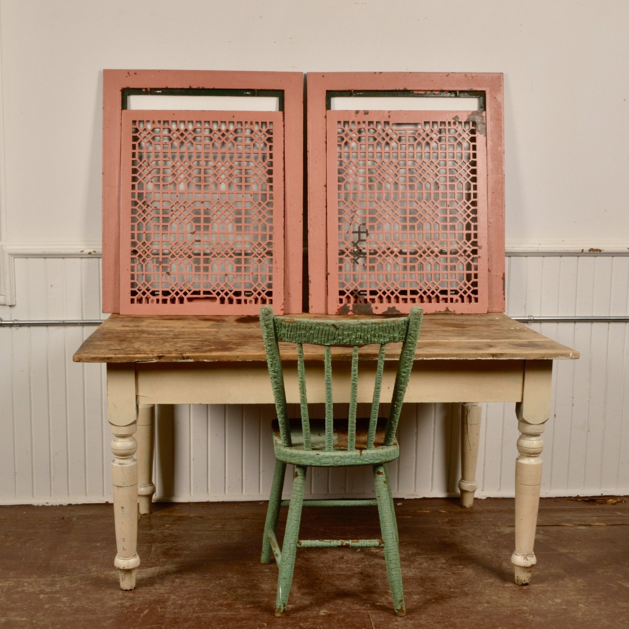 Oversized Antique Floor Grates - Salvage-Garden