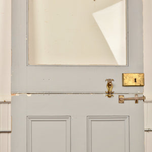 Oversized Dutch Door With Brass Hardware - Salvage-Garden