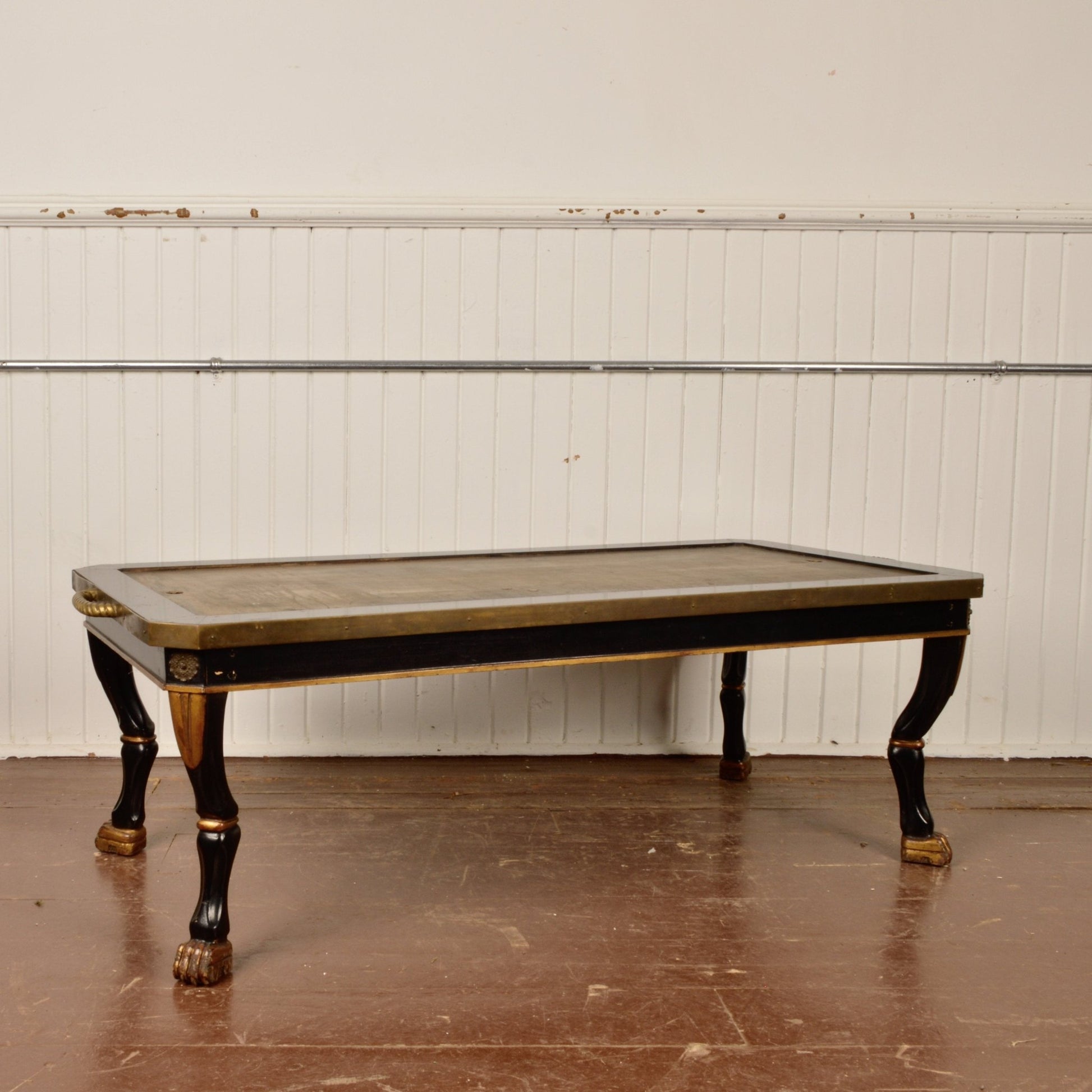 Rare Angelo Romano Black Lacquer Coffee Table - Salvage-Garden