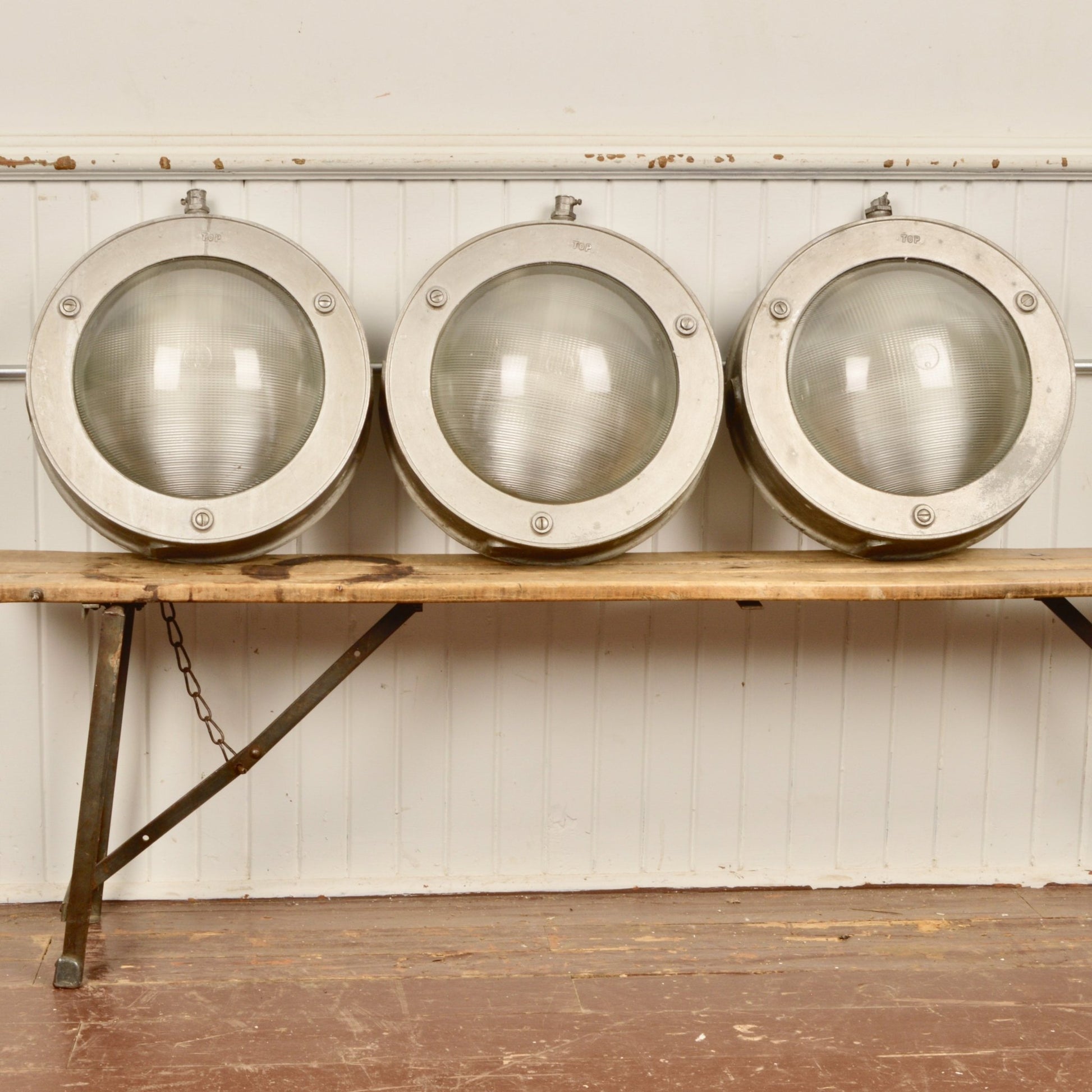 Rare Holophane Bulkhead Lights - Salvage-Garden