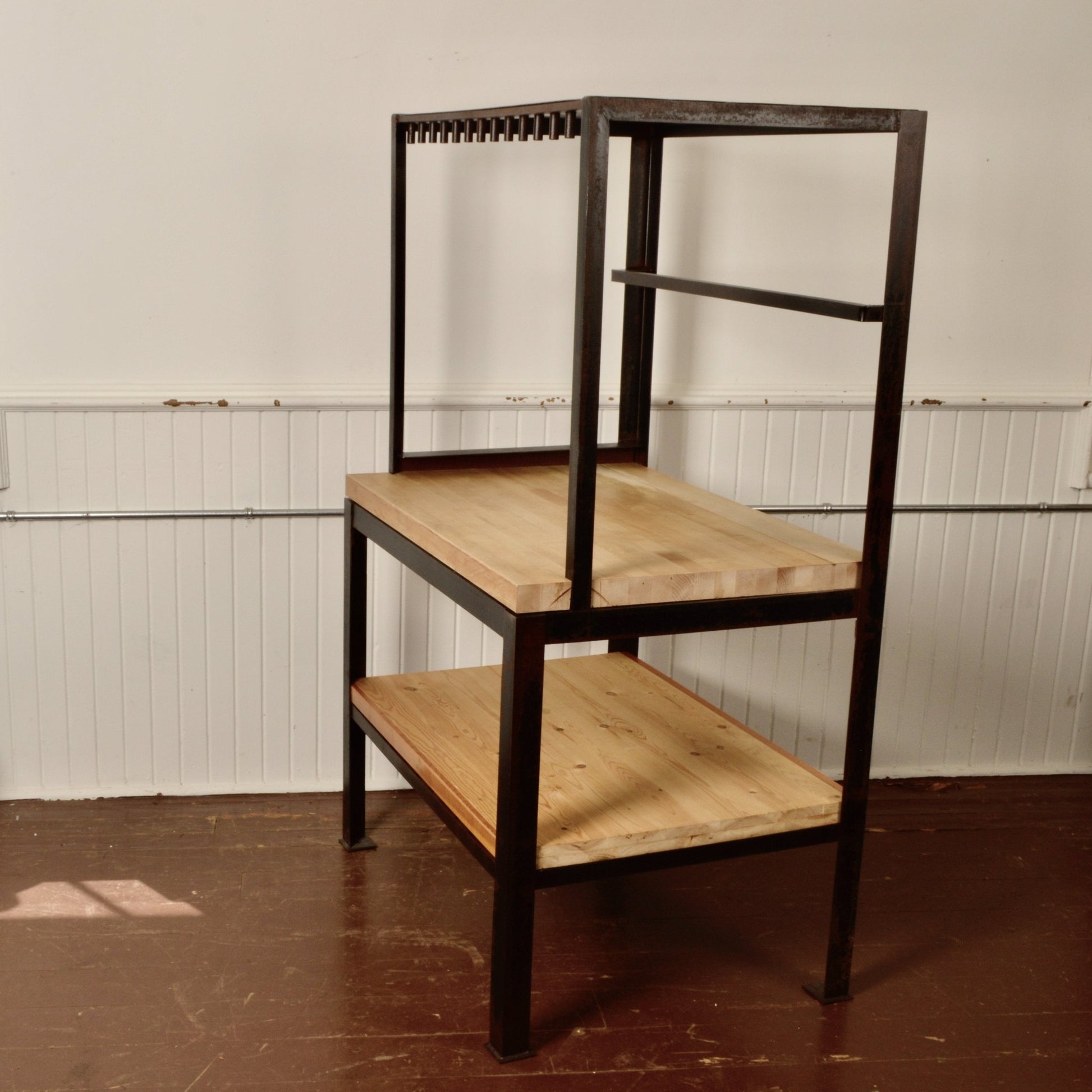 Reclaimed and Repurposed Industrial Stand - Salvage-Garden