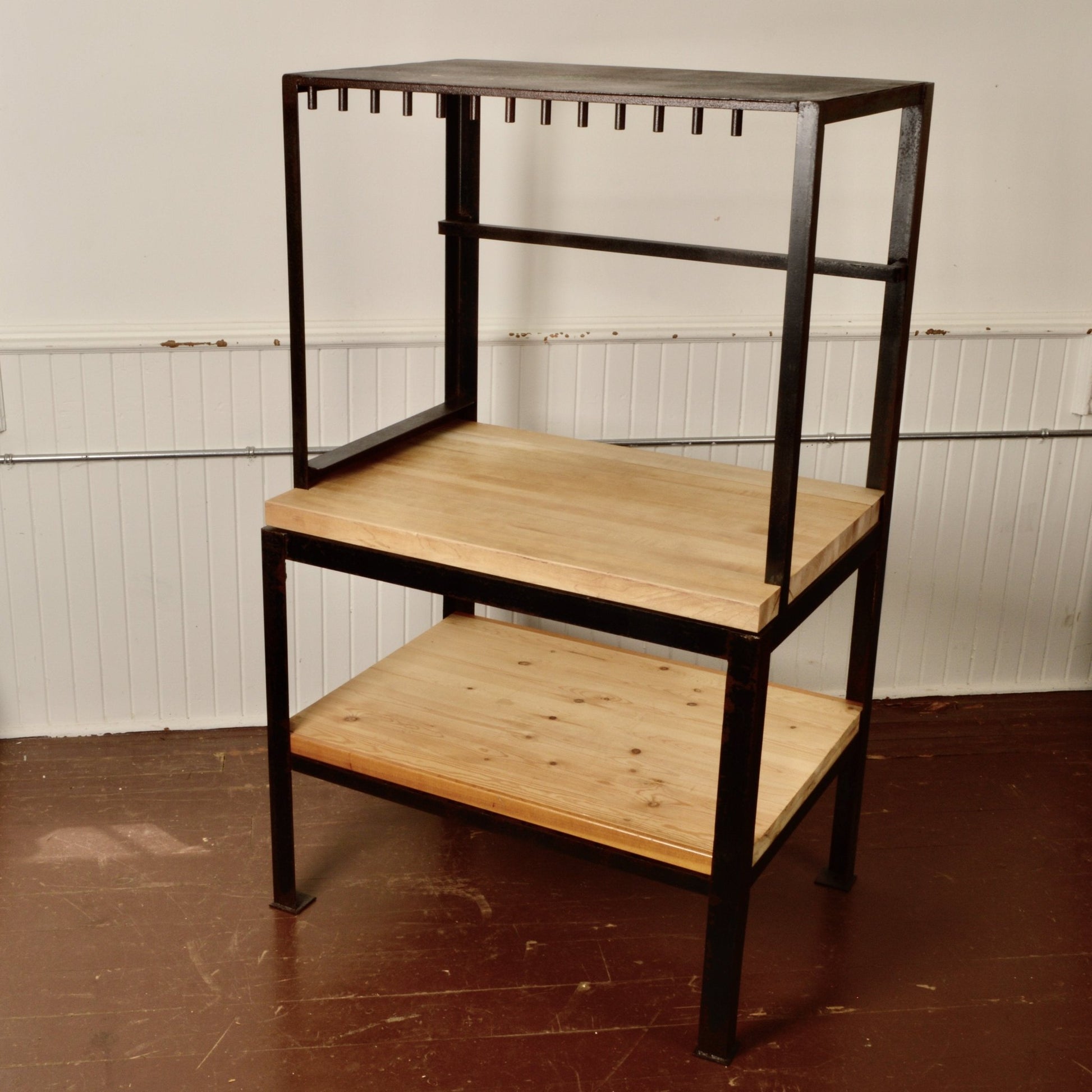 Reclaimed and Repurposed Industrial Stand - Salvage-Garden