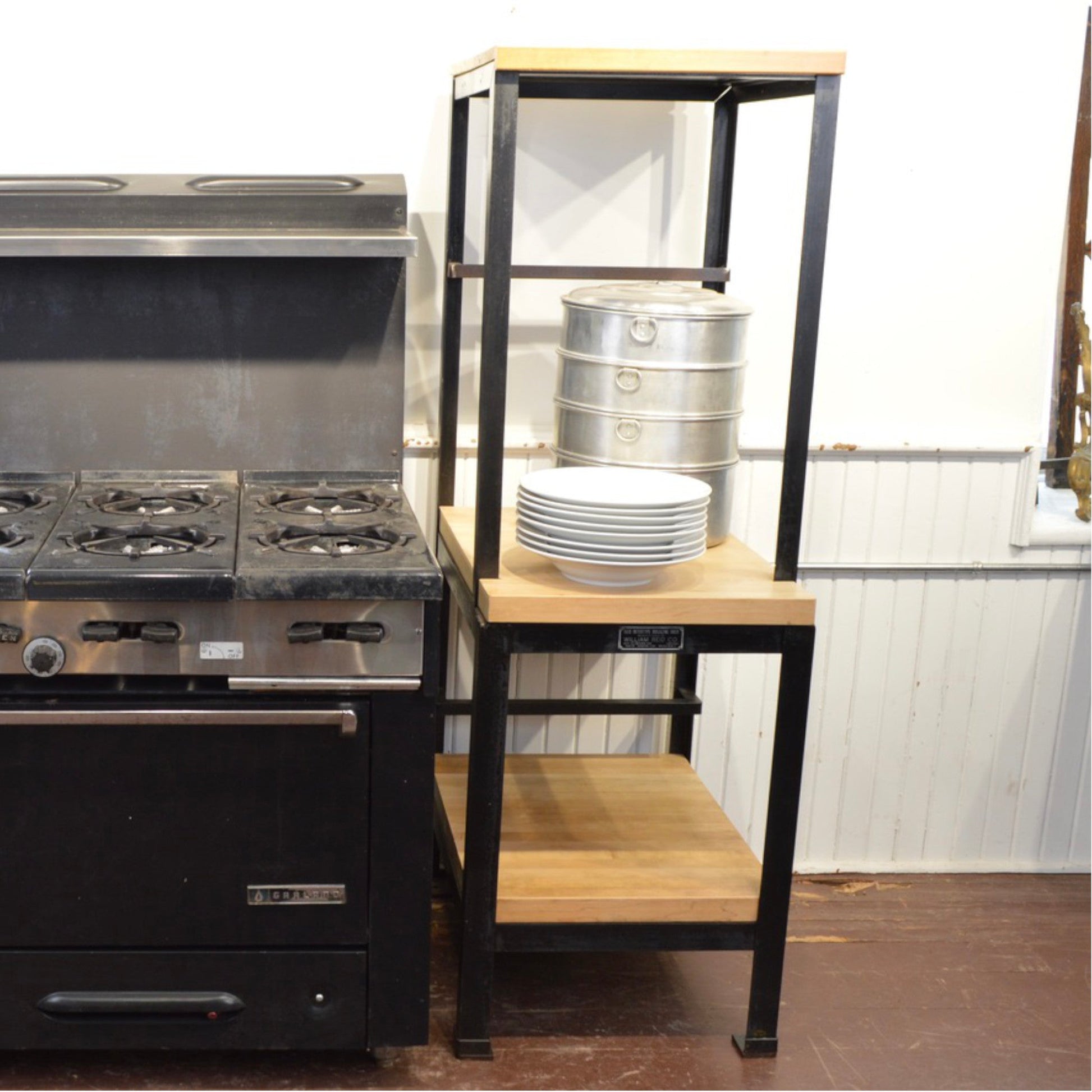 Reclaimed Intertype Magazine Rack With Reclaimed Maple - Salvage-Garden