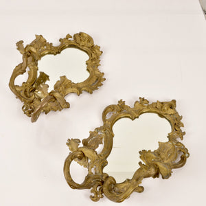 Rococo Sconces With Mirrored Back - Salvage-Garden