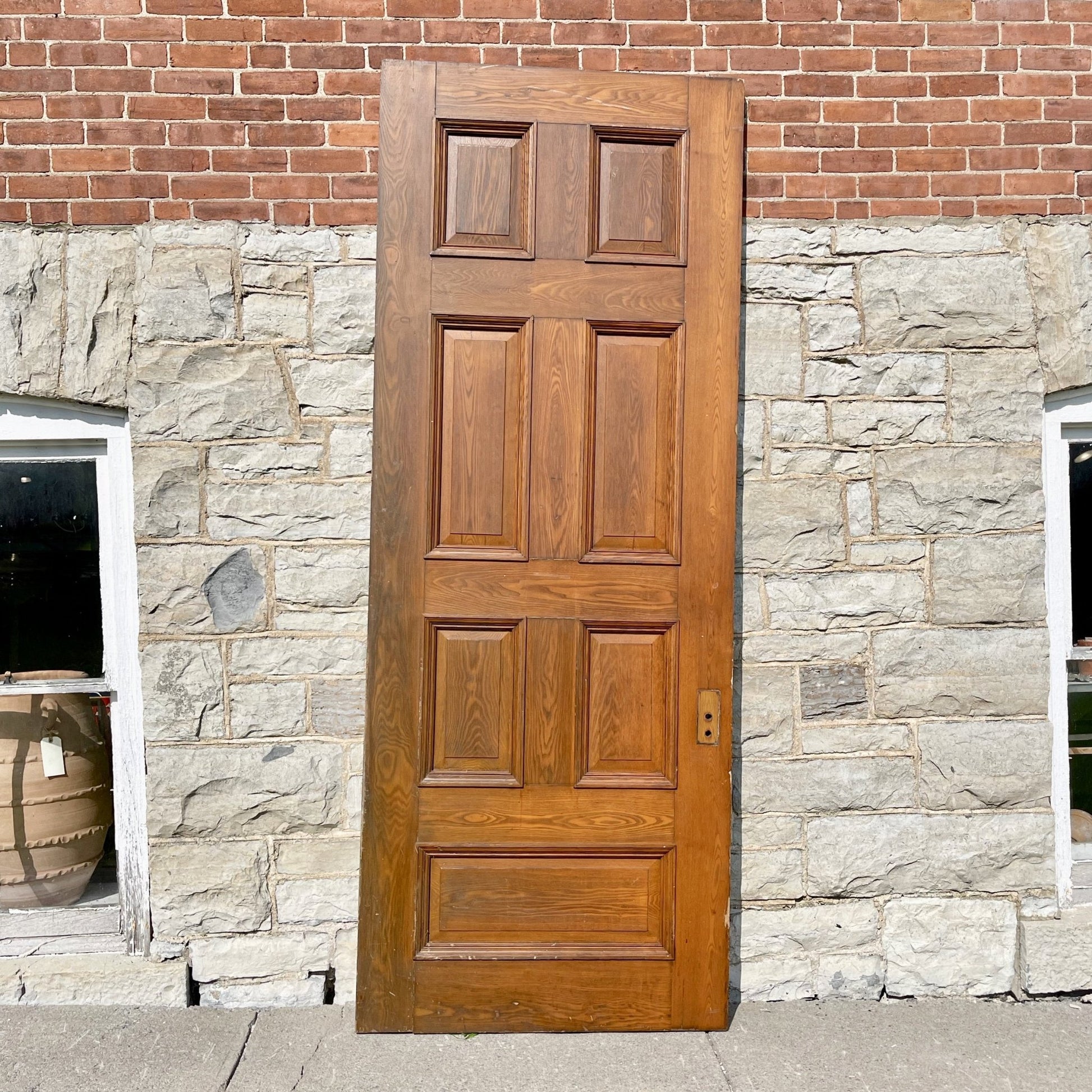 Romanesque Revival 7 Panel Door - Salvage-Garden