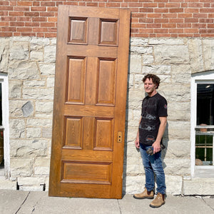 Romanesque Revival 7 Panel Door - Salvage-Garden