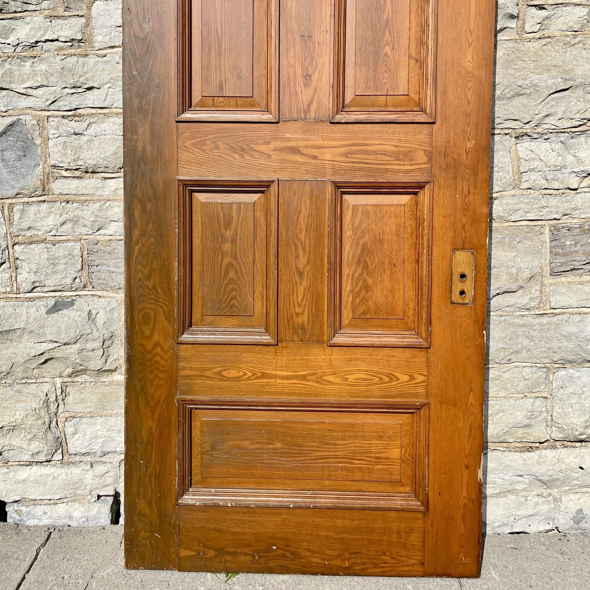 Romanesque Revival 7 Panel Door - Salvage-Garden