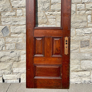 Romanesque Revival Door With Lite - Salvage-Garden