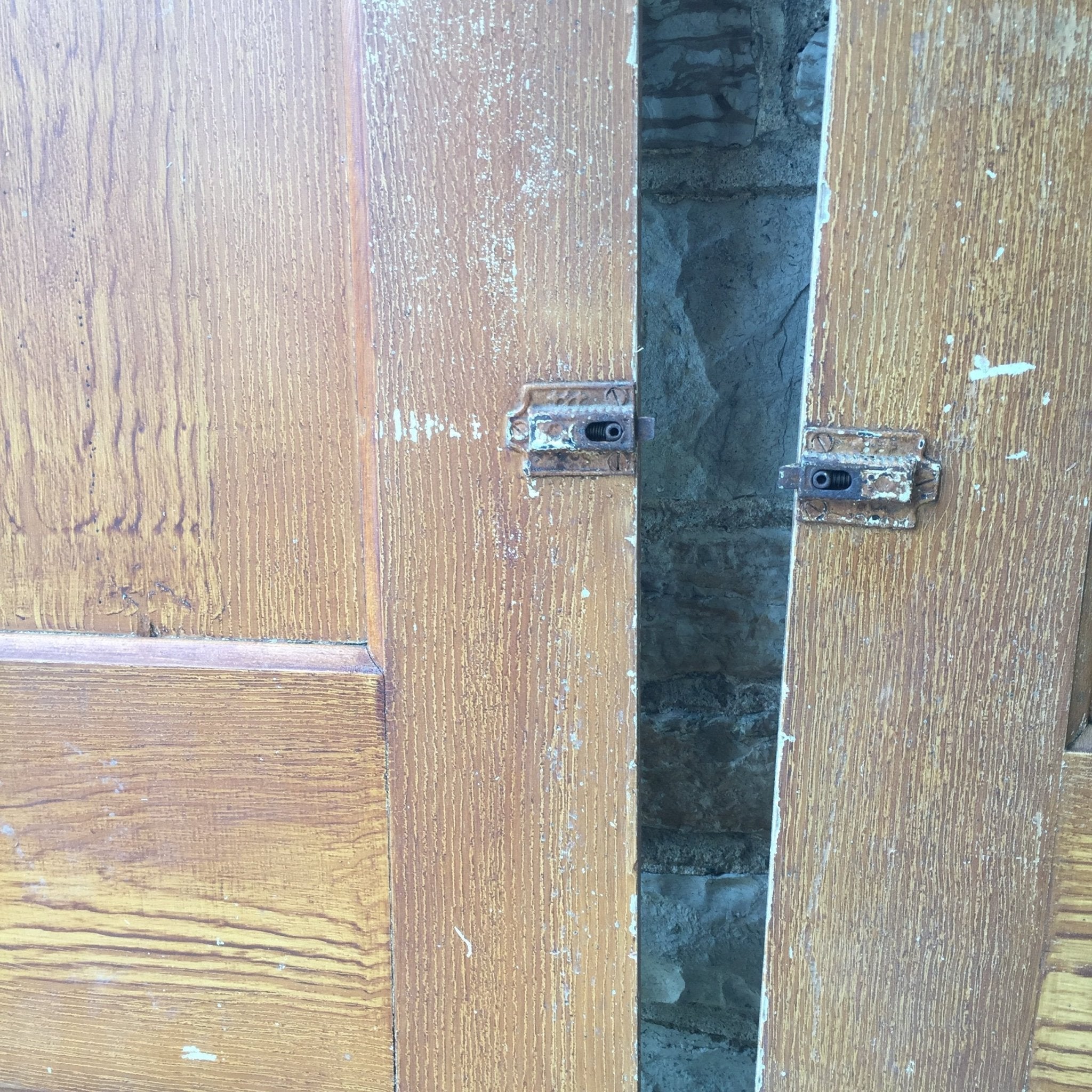 Salvaged Pine Doors With Faux Exterior Finish - Salvage-Garden