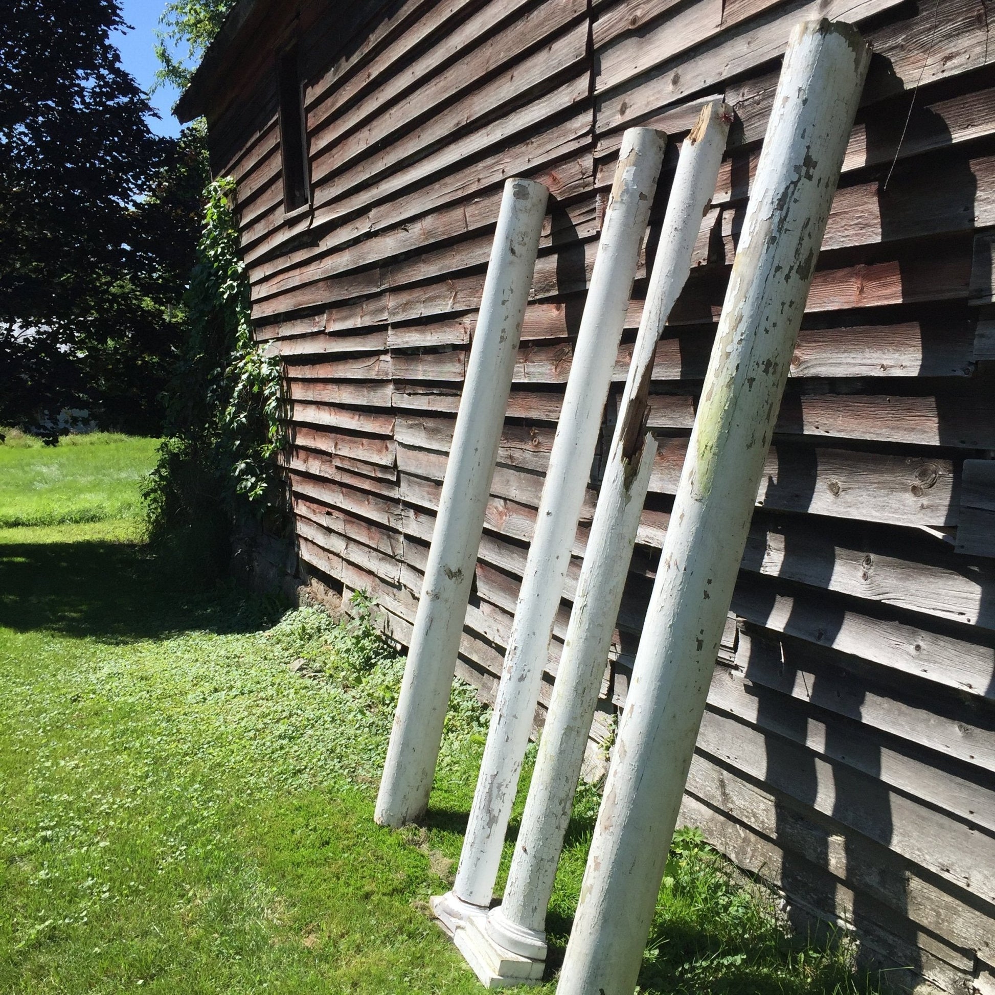 Salvaged Porch Pillar Set - Salvage-Garden