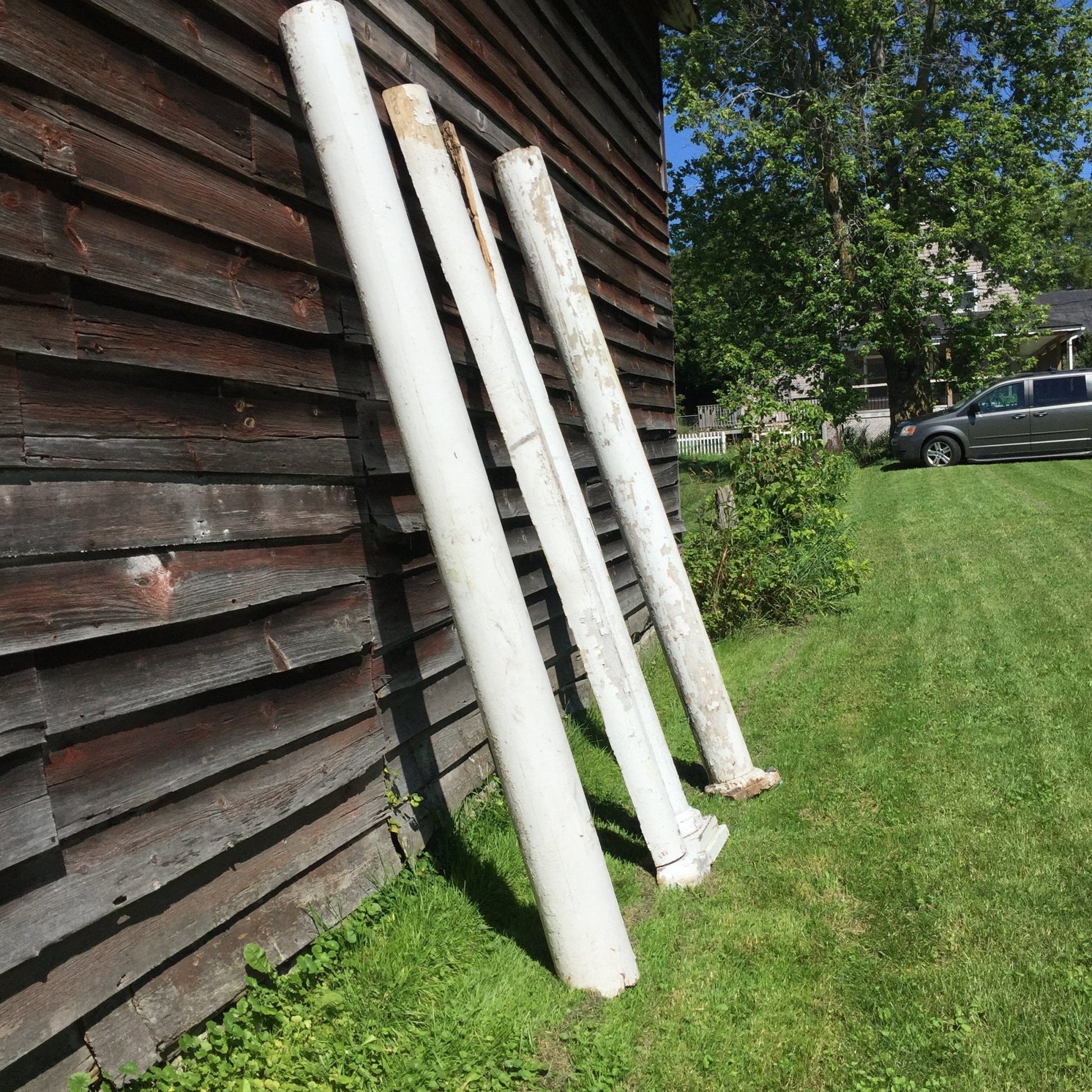 Salvaged Porch Pillar Set - Salvage-Garden