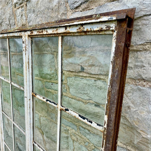 Salvaged Steel Window with 24 Lites - Salvage-Garden