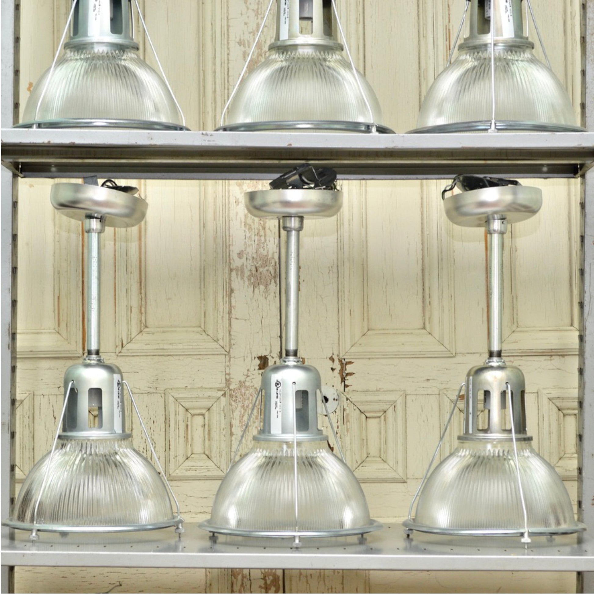 Set of 11 Holophane Lights - Salvage-Garden