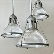 Set of Holophane Pendant Lights - Salvage-Garden