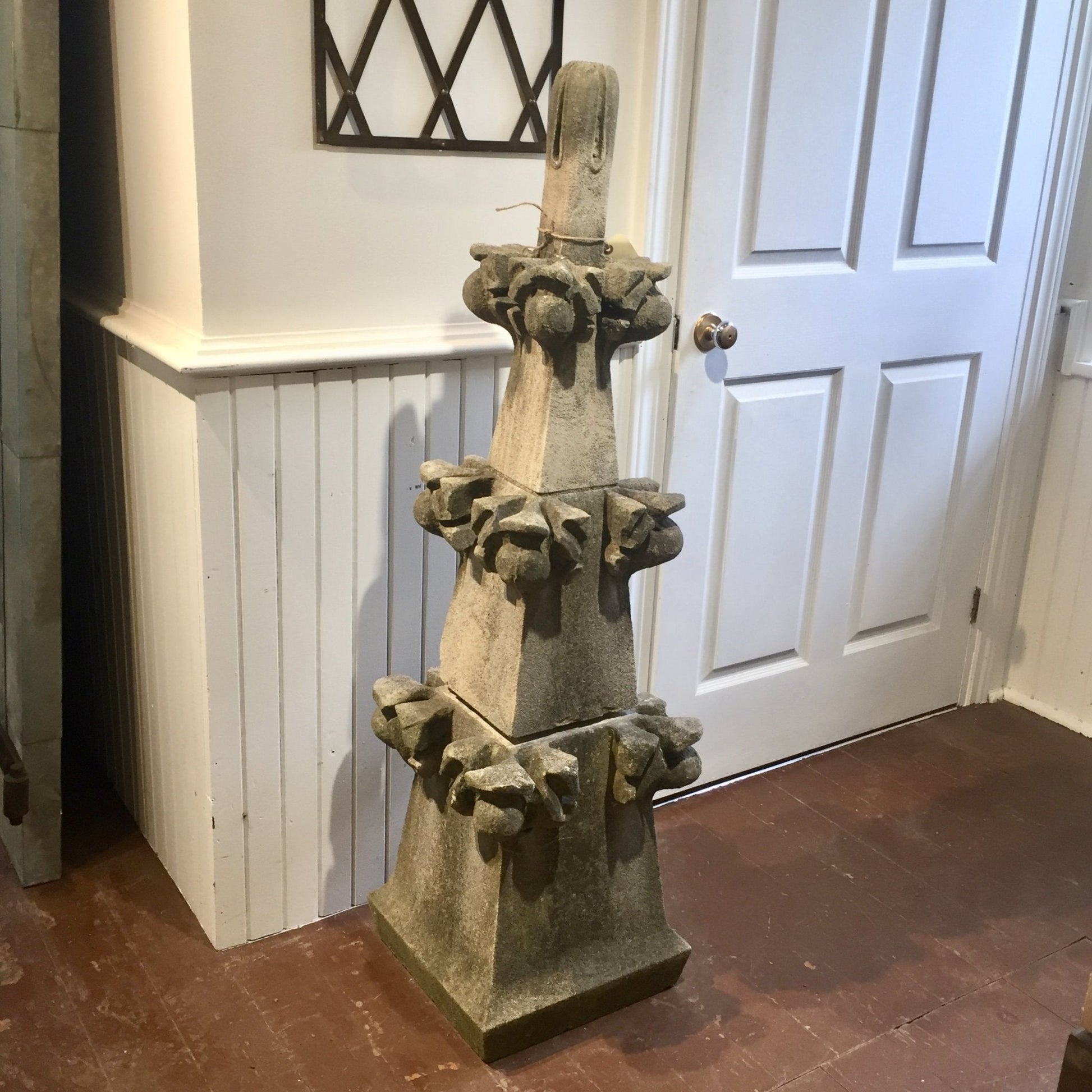 Stone Church Finial - Salvage-Garden