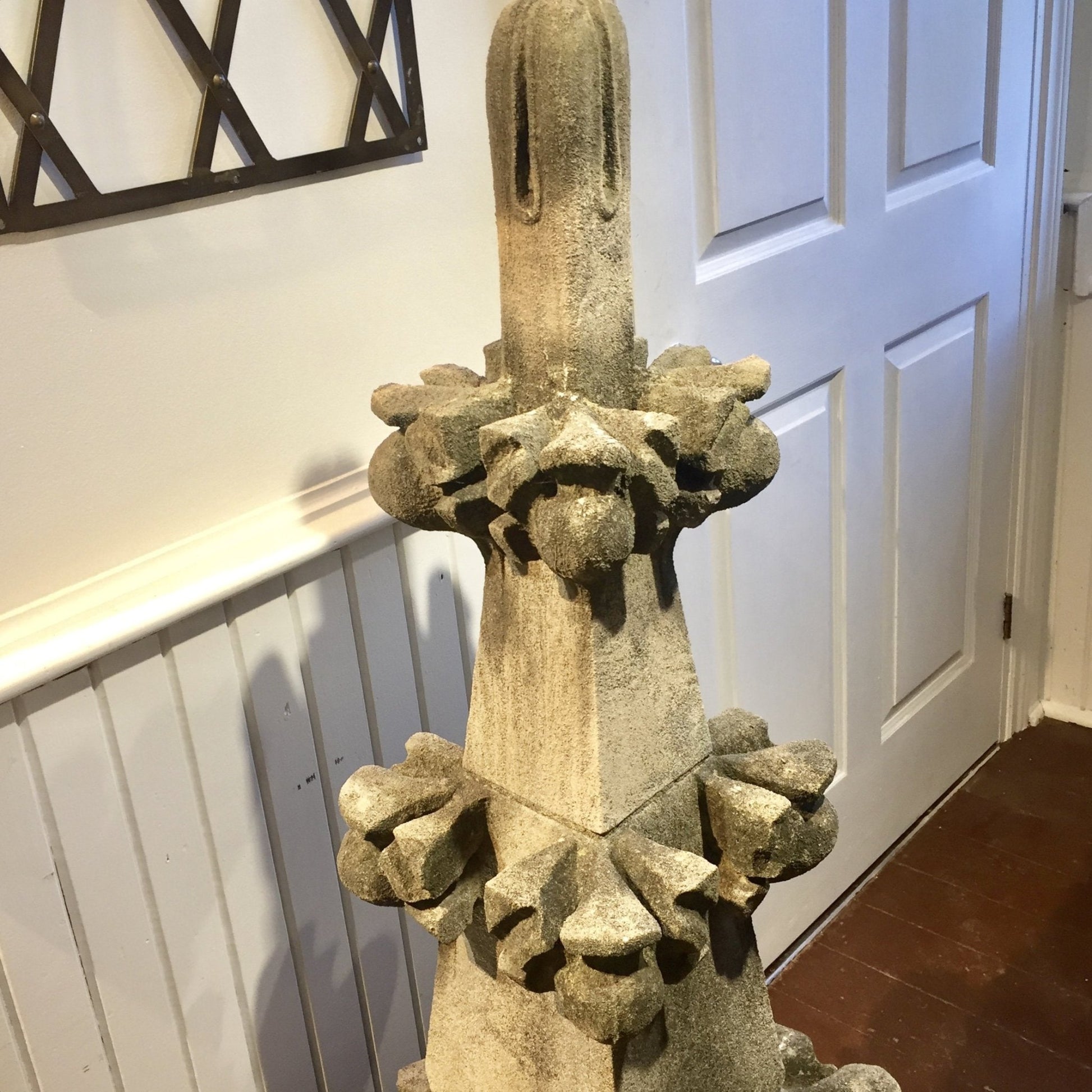 Stone Church Finial - Salvage-Garden